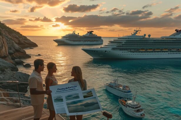 choisir la meilleure compagnie de croisière parmi plusieurs options