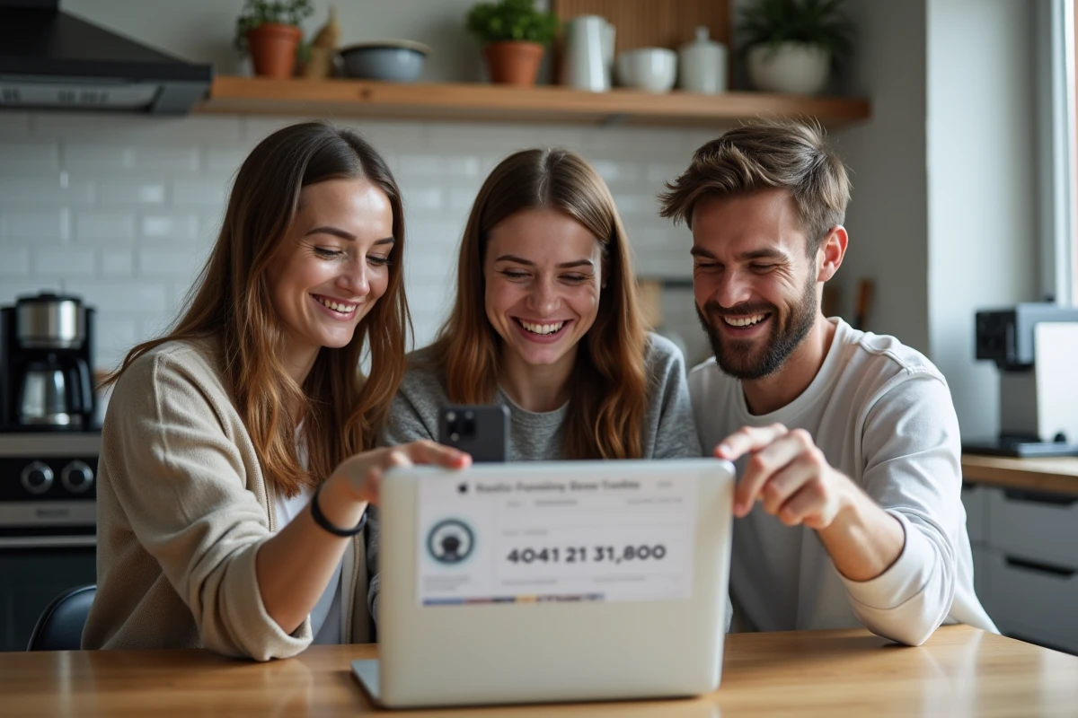 Groupe d'amis cherchant le numéro de téléphone d'une radio pour participer à un jeu ou envoyer une dédicace